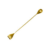 Cuillère de Bar Dorée avec Passoire — 30 ou 40 cm
