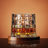 Verre à Whisky Rotatif en Verre Cristallin
