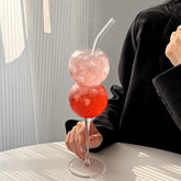 Verre à Cocktail Double Bulle sur Pied