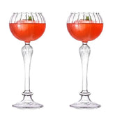 Lot de 2 Verres à Cocktail Vintage Colonne Romaine