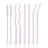 Pailles en Verre Réutilisables pour Cocktails – Lot de 6