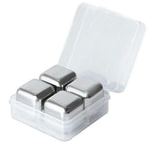 4 Glacons En Acier Inoxydable