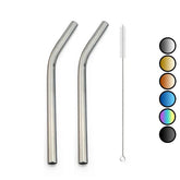 4 Pailles Smoothie Courbées