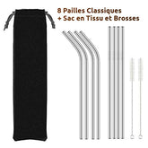 Pailles Reutilisables en Acier Packs - Accessoire