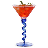 Verre à Cocktail Pied Torsadé