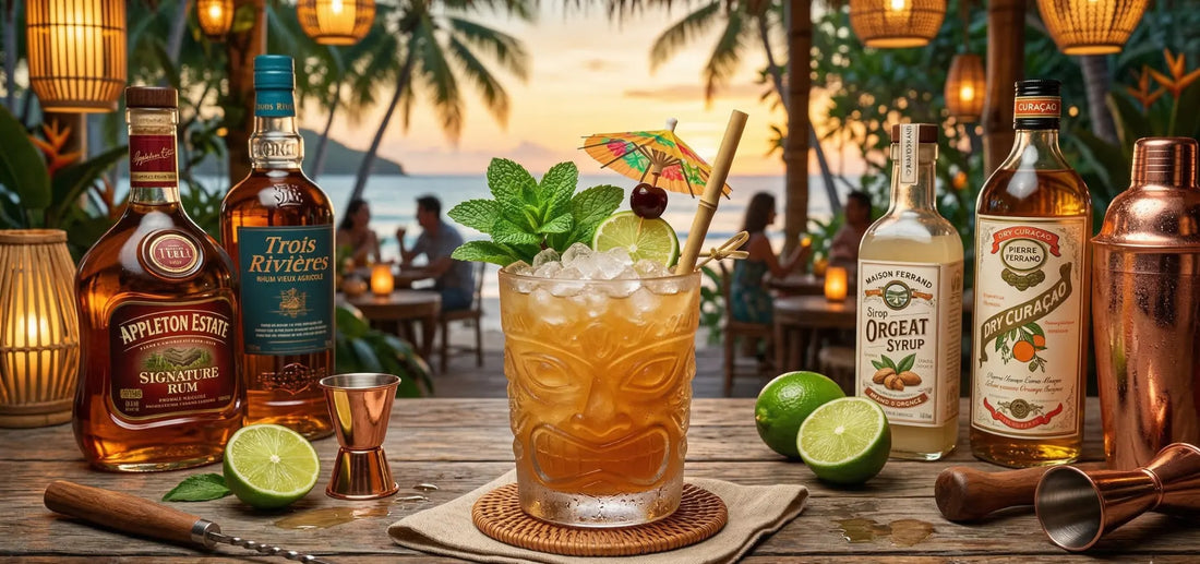 Recette : mai tai – l’art du cocktail avec rhum, curaçao, orgeat et citron vert