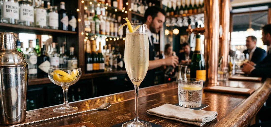 Recette maison du french 75 : l’élégant cocktail au gin et champagne