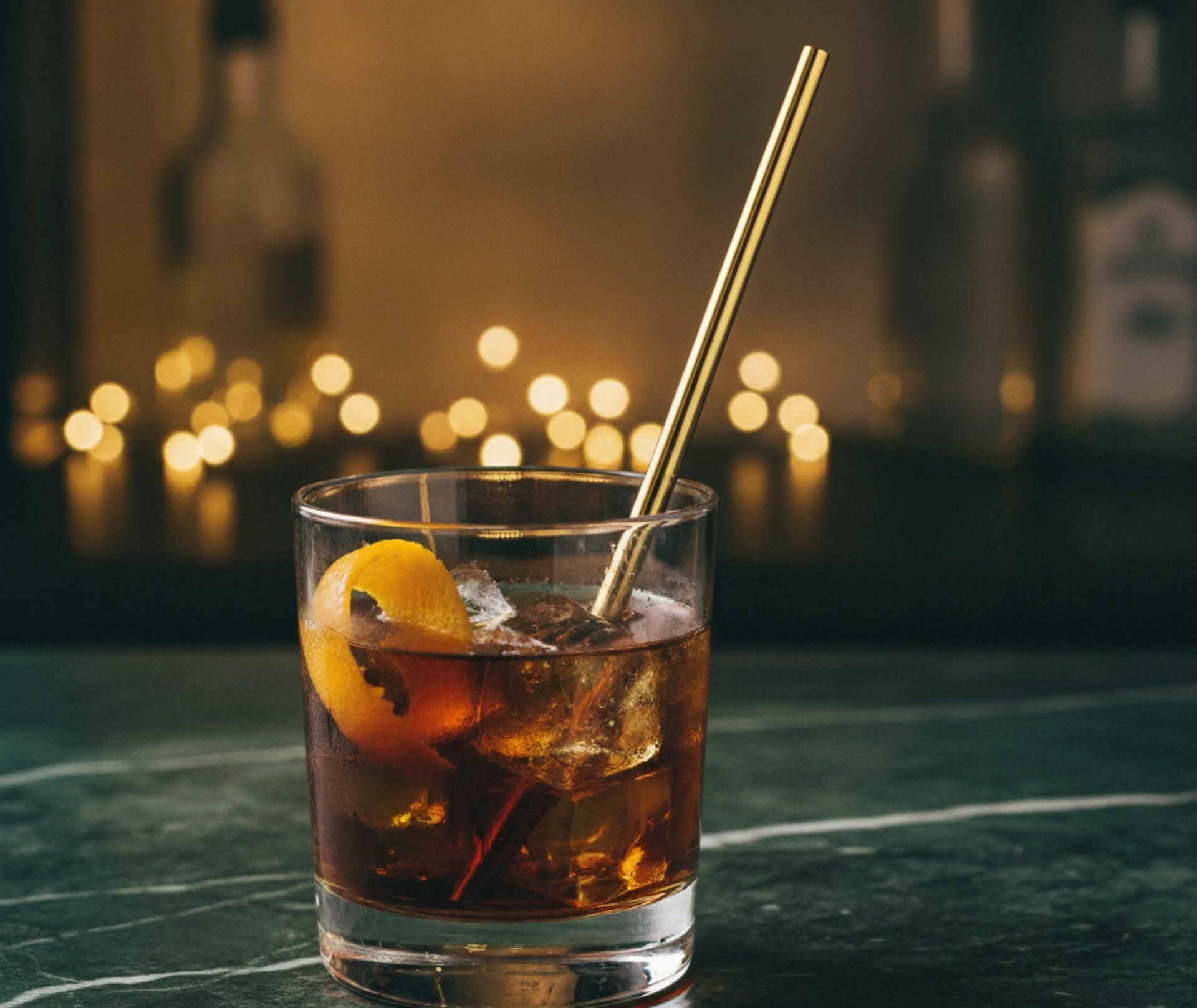 2 pailles cocktail droites inox - accessoires bar