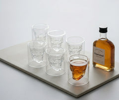 6 Verres à Shot Tête de Mort