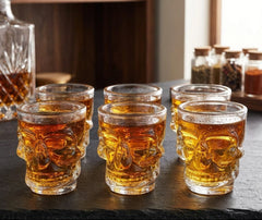6 Verres à Shooter Tête de Mort
