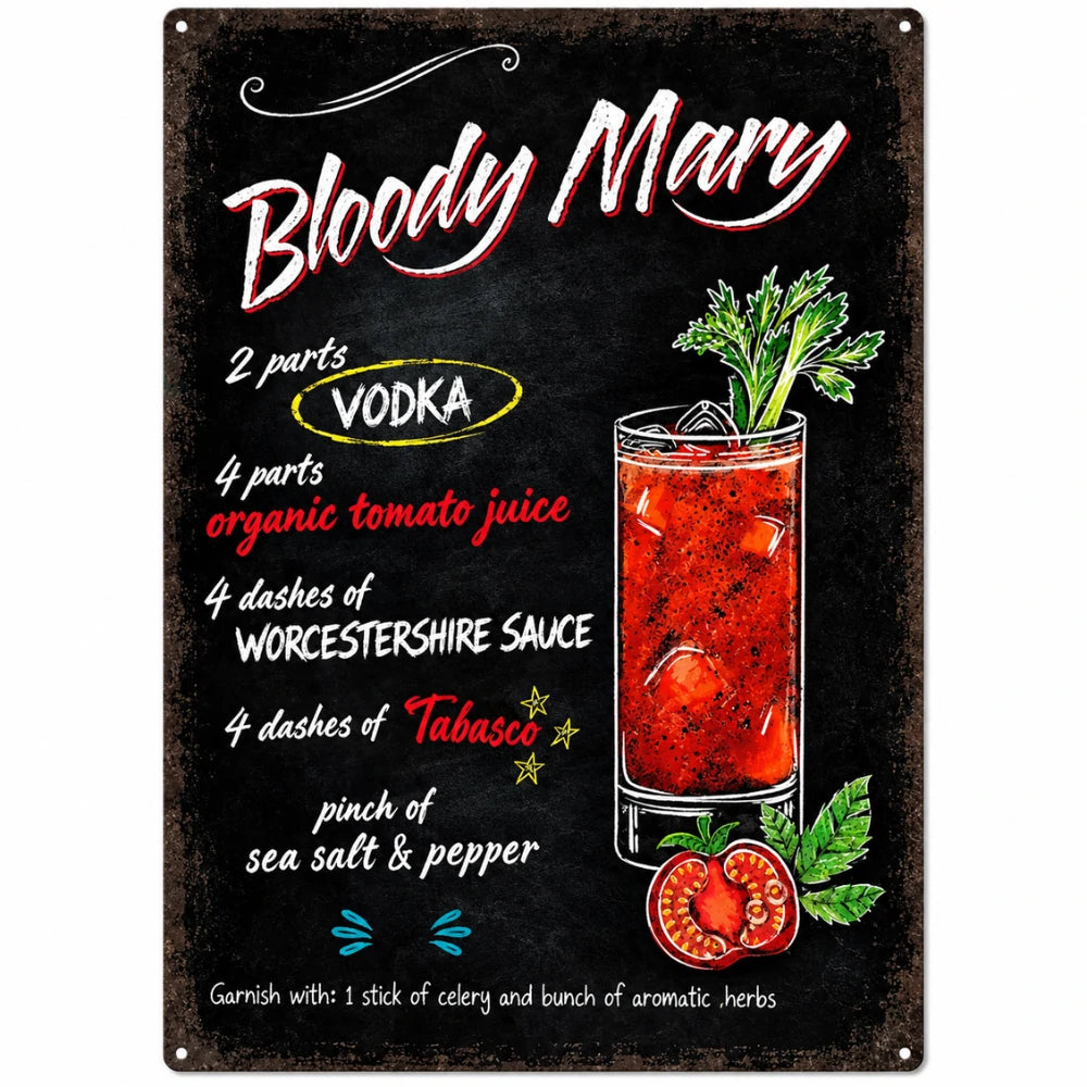 Plaque Déco Bloody Mary