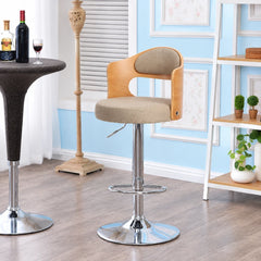 Chaise Haute de Bar Pivotante Réglable en Hauteur