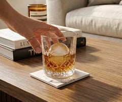 6 Dessous de Verre Effet Marbre