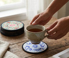 10 Dessous de Verre Tissu