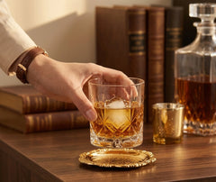 6 Dessous de Verre Dorés