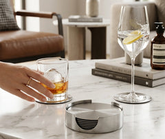 6 Dessous de Verre Inox