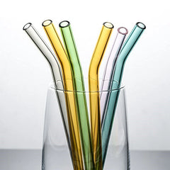 Pailles Réutilisables en Verre Borosilicate