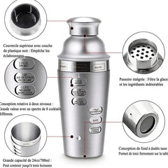 Kit Shaker à Cocktail avec Recettes