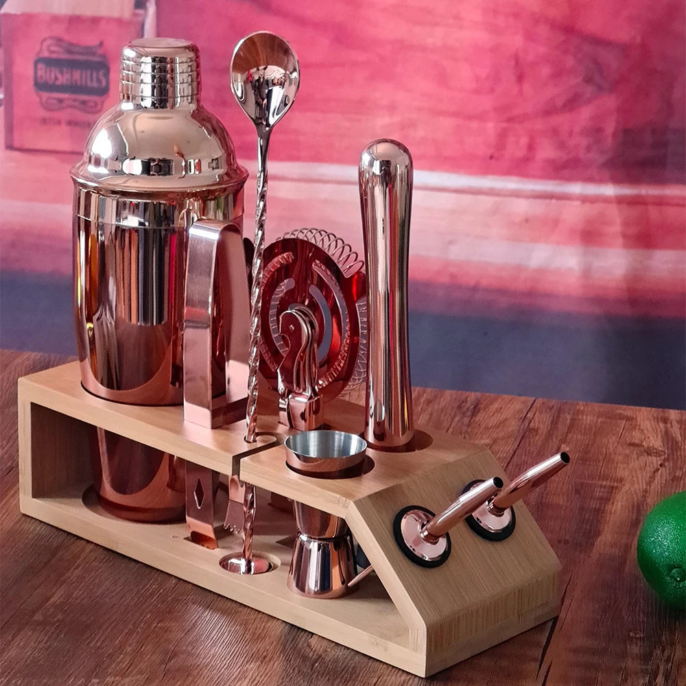 Kit cocktail 9 pieces - Rose Gold