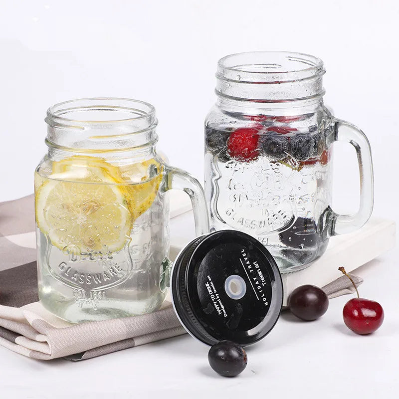 Mason Jar 450ml - Lot de 2 bocaux