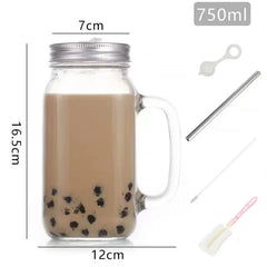 Mason Jar Coktail - 750ml - Bubble Tea