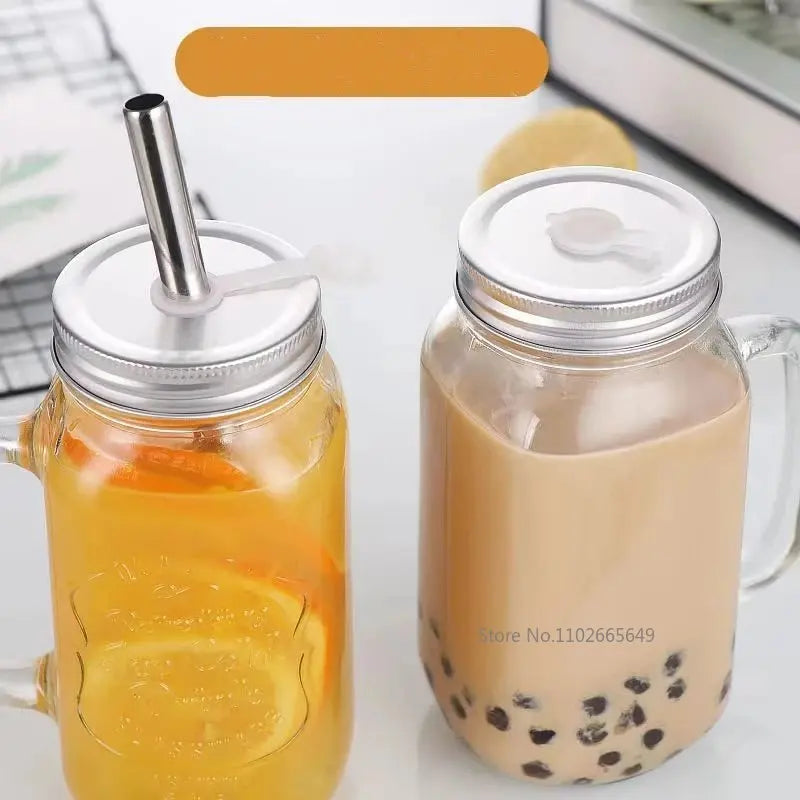 Mason Jar Coktail - Bubble Tea et Jus de Fruits
