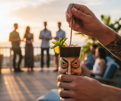 Mug Tiki Cocktail Visage Guerrier