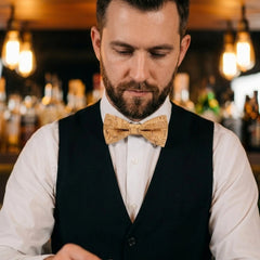 Nœud papillon en liège tendance pour homme