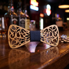 Noeud Papillon en Bois Classique