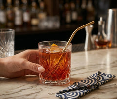Pailles décoration cocktail - vue de face