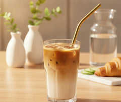 4 Pailles Smoothie Courbées