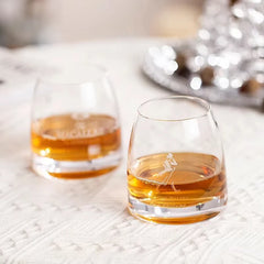 Verre à whisky transparent à fond épais