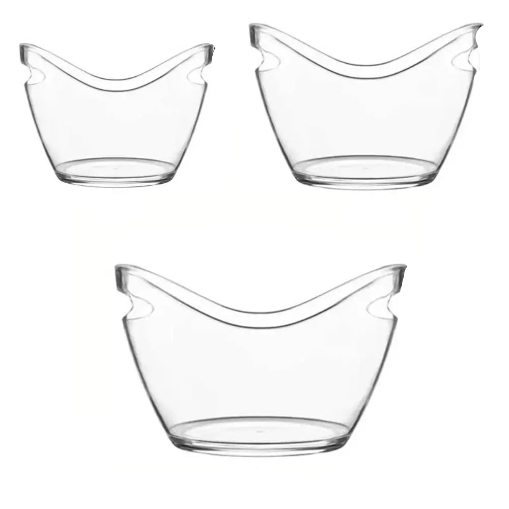 Seau à glace transparent