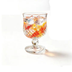 Petit Verre à Pied Facetté Diamant