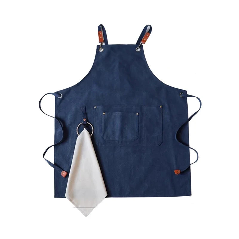 Tablier Barman Barista en Toile Canvas 100% Coton