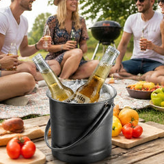 Seau à Glace en Inox Noir