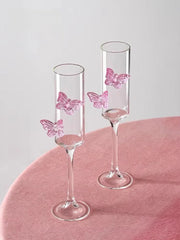 Flûte à Champagne en Verre Élégante