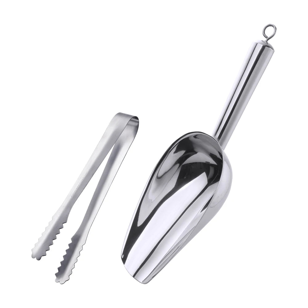 Pelle à Glace en Inox avec Pince