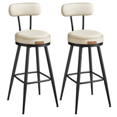 Lot de 2 Tabourets de Bar Design