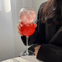 Verre à Cocktail Double Bulle sur Pied