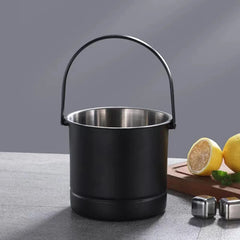 Seau à Glace en Inox Noir