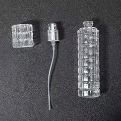 Flacon Doseur Rechargeable 30ml en Verre — Motif Damier