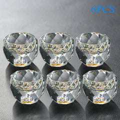 Verres à Shot en Cristal à Facettes — Lot de 6