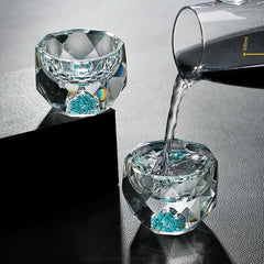 Verres à Shot en Cristal à Facettes — Lot de 6