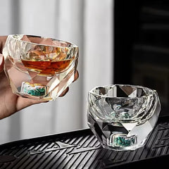 Verres à Shot en Cristal à Facettes — Lot de 6