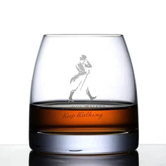 Verre à whisky transparent à fond épais