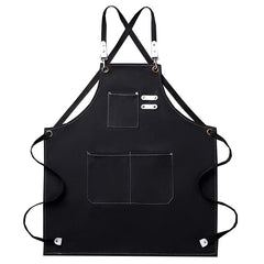 Tablier  Sans Manches Noir en Polyester