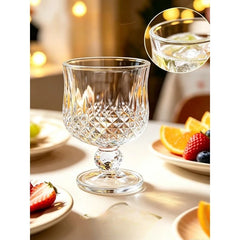 Petit Verre à Pied Facetté Diamant