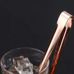 Pince à glaçons dentelée en acier inoxydable