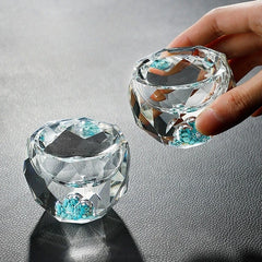 Verres à Shot en Cristal à Facettes — Lot de 6